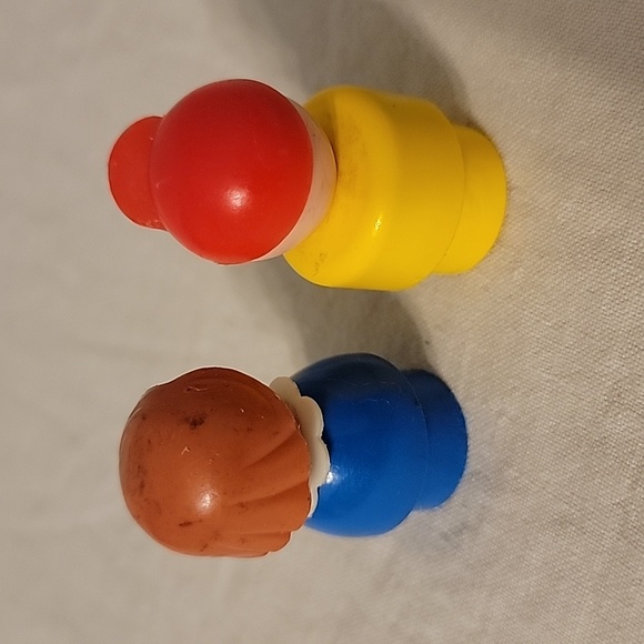 Vintage Fisher Price Little People Car and People Woman and Kid - Picture 13 of 16